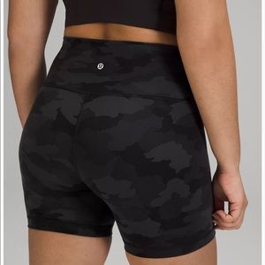 Lululemon Camo Biker Shorts